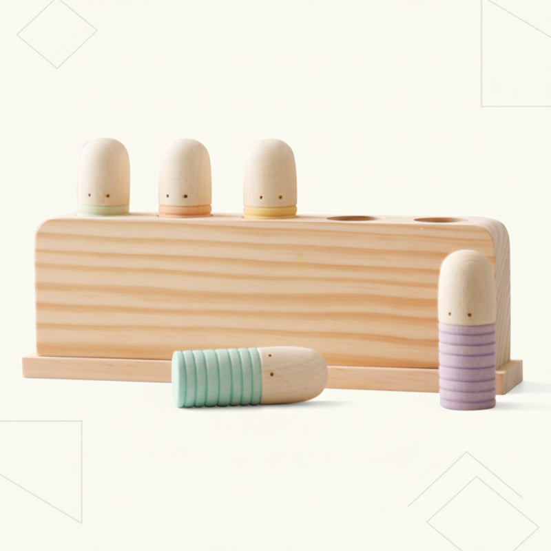 Playing & Developing – Sensory Wooden Infant Toys