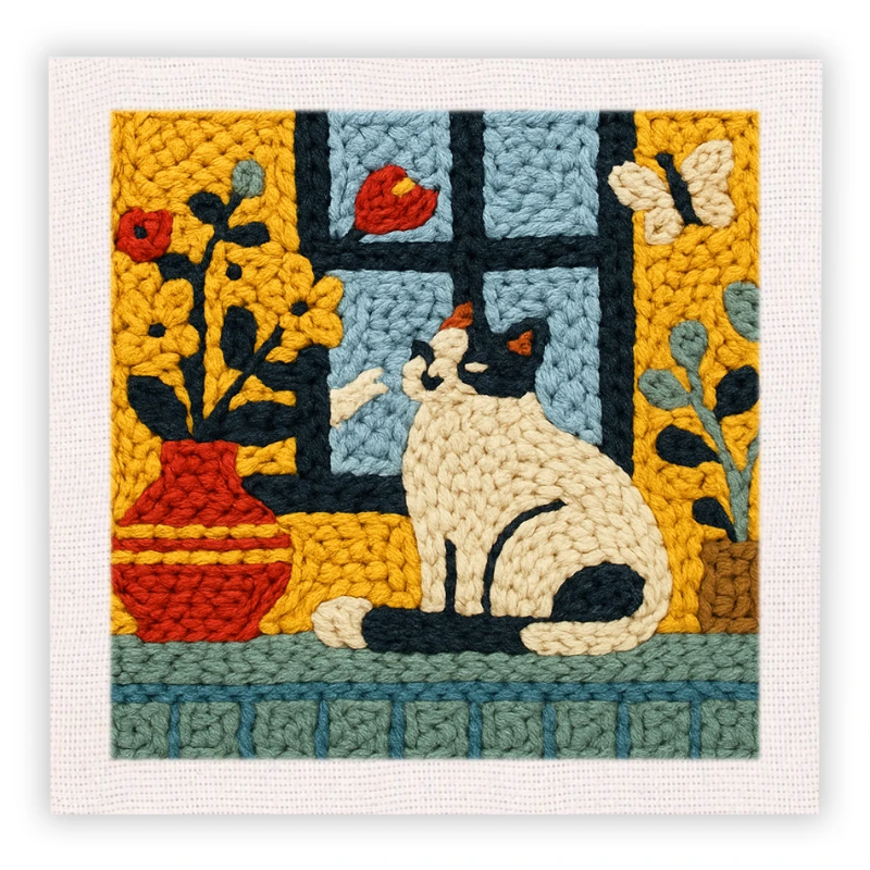 Handmade & Vibrant – Animal Embroidery Kit