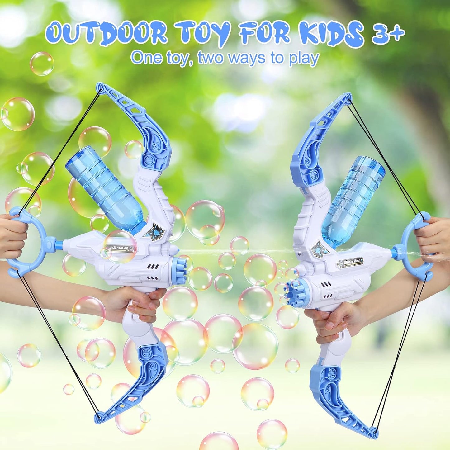 TrendyToys – Active & Innovative - 2-in-1 Bow Bubble Blower Machine