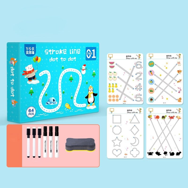 First introduction to writing - Exercise book for kids