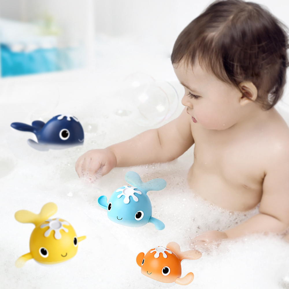Cute bathing fish - Swimming whales