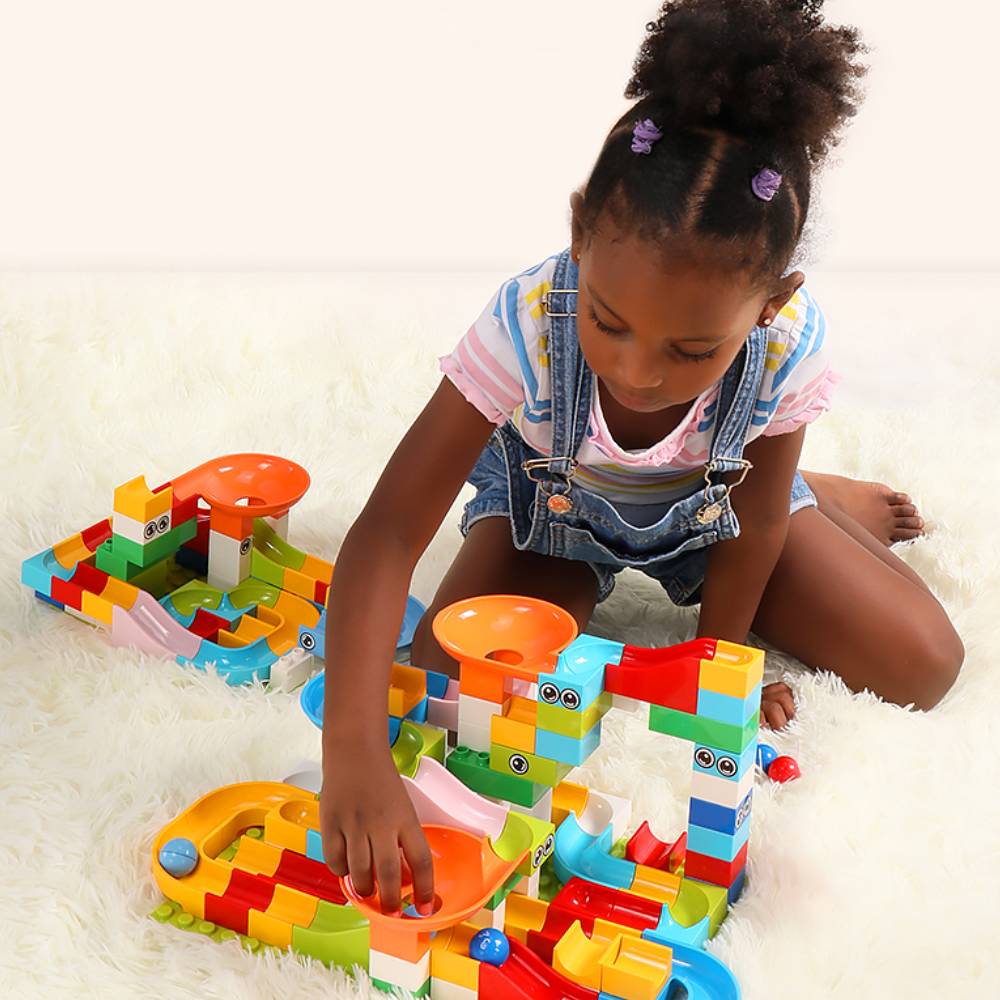 Blocks Marble Track - Create your own racetrack - Marble Coulisse