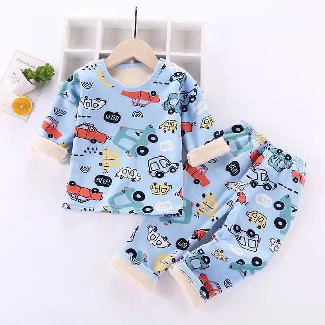 Kinder Cartoon Fleece Pyjama