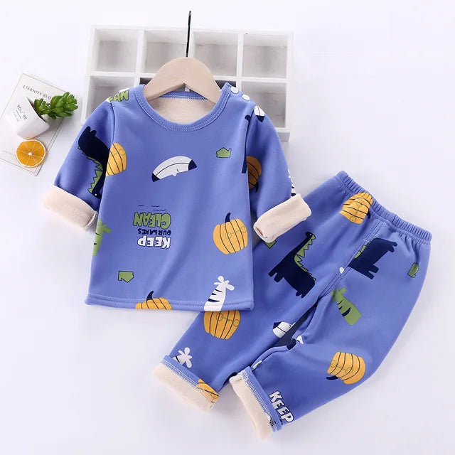 Kinder Cartoon Fleece Pyjama