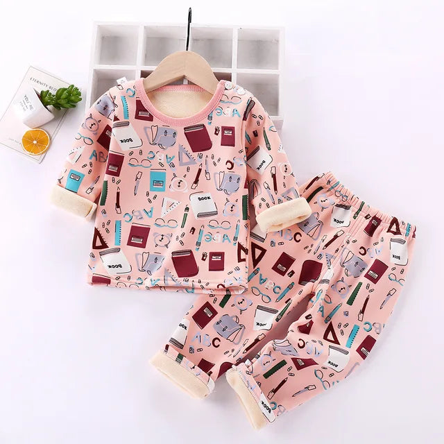 Kinder Cartoon Fleece Pyjama