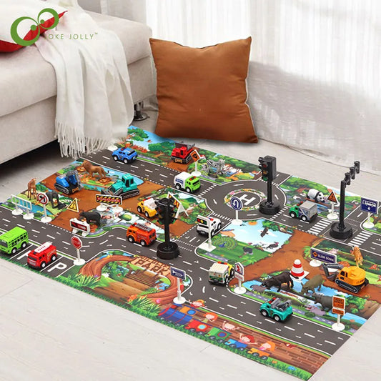 Car Adventure - Amazing City Playmat™ - City Car Play Mat