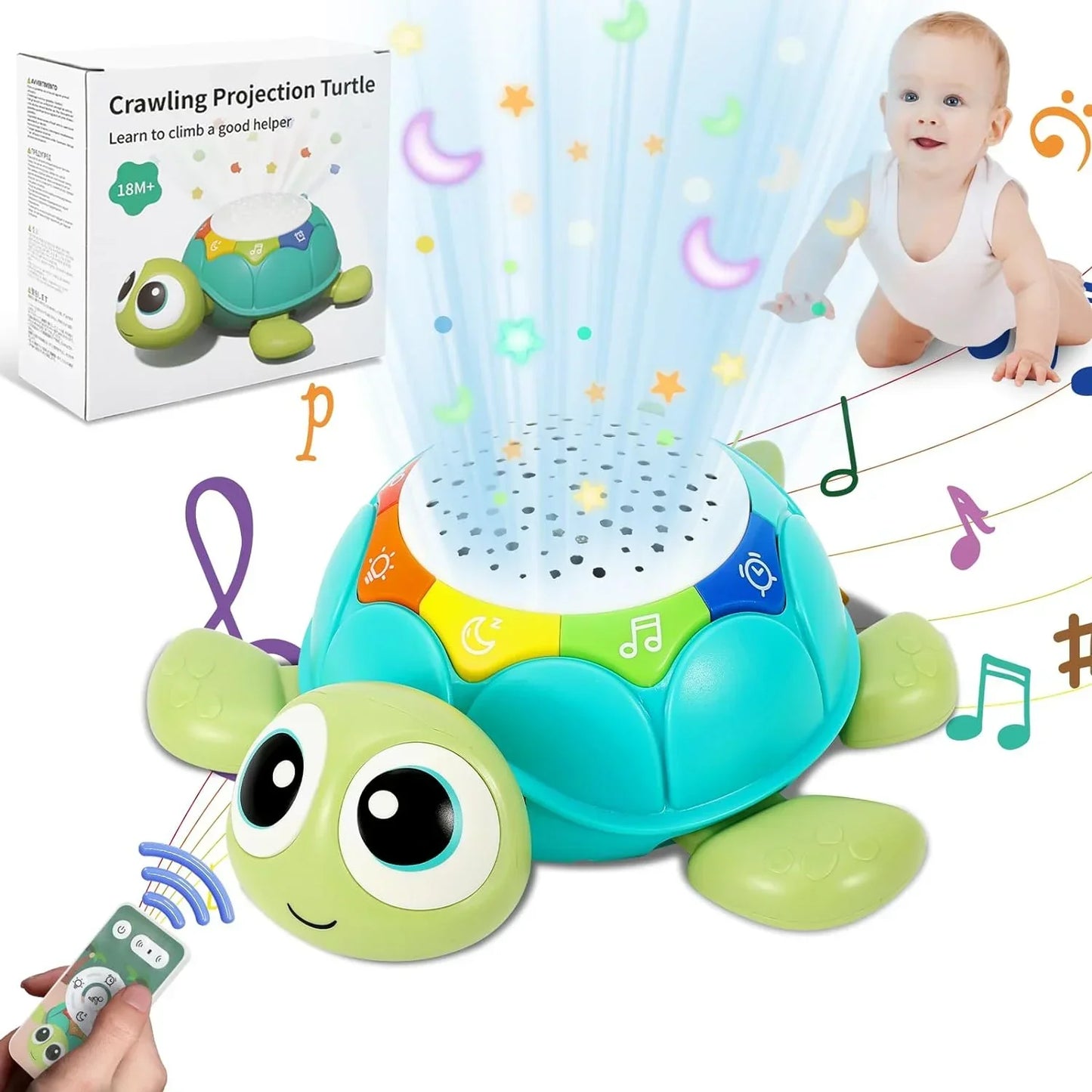 Encourage crawling - Star Projector