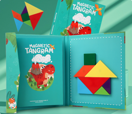 Stimulate Logical Thinking - Wood Tangram Puzzle