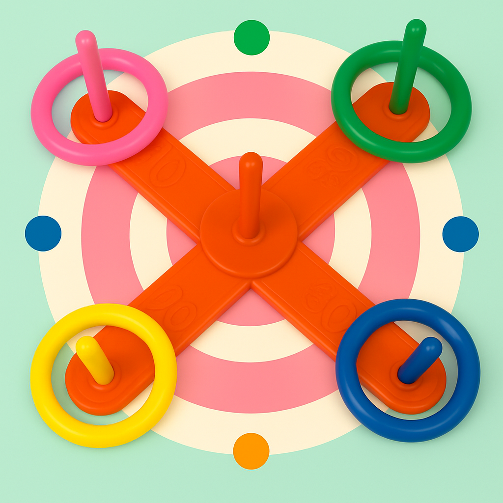 Throw & Score - Rings Throwing Outdoor Play Kit