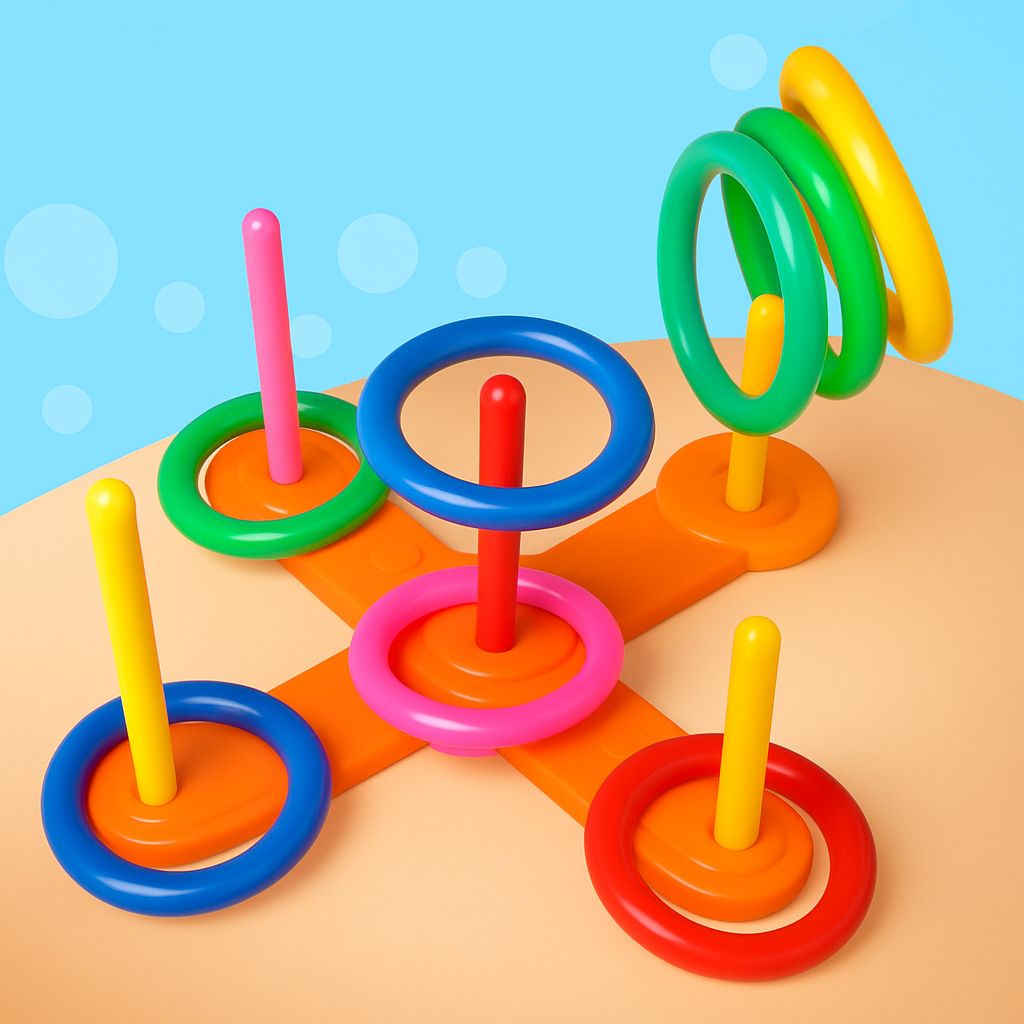 Throw & Score - Rings Throwing Outdoor Play Kit