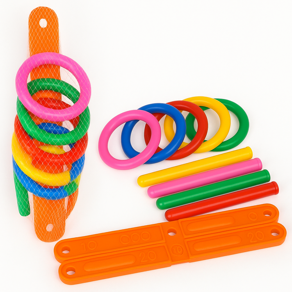 Throw & Score - Rings Throwing Outdoor Play Kit