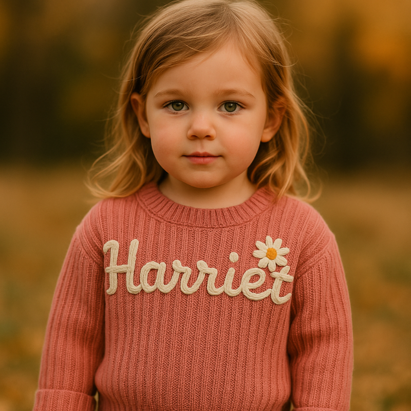 Custom Knitted Name Sweater for Children