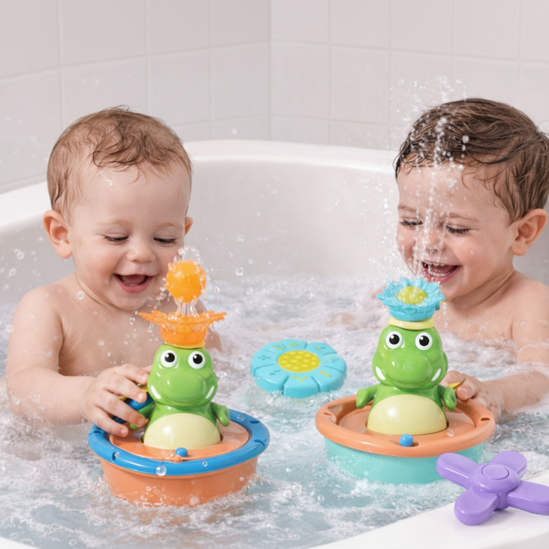 Interactive & Water Play – Crocodile Fountain Bath Toys