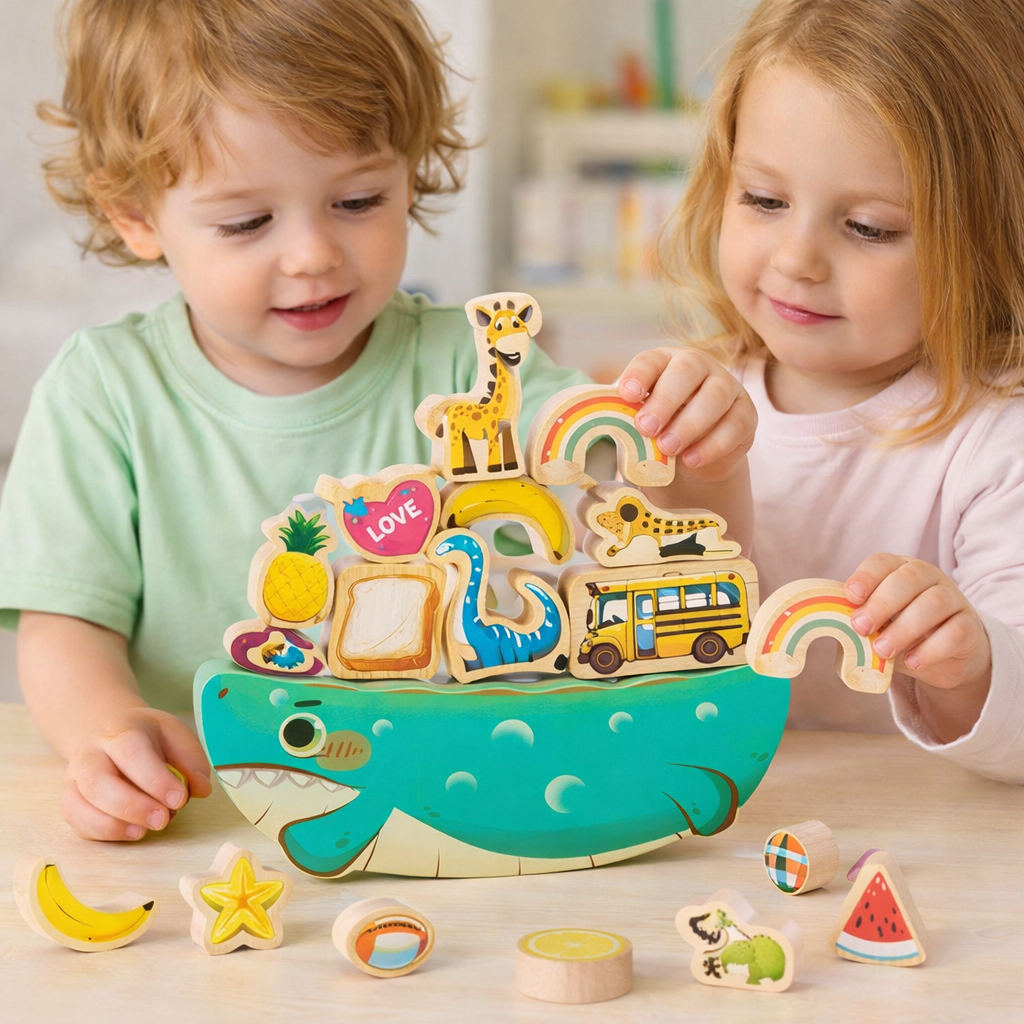 BalanceBuddies – Educational Balance & Stacking Activity for Children
