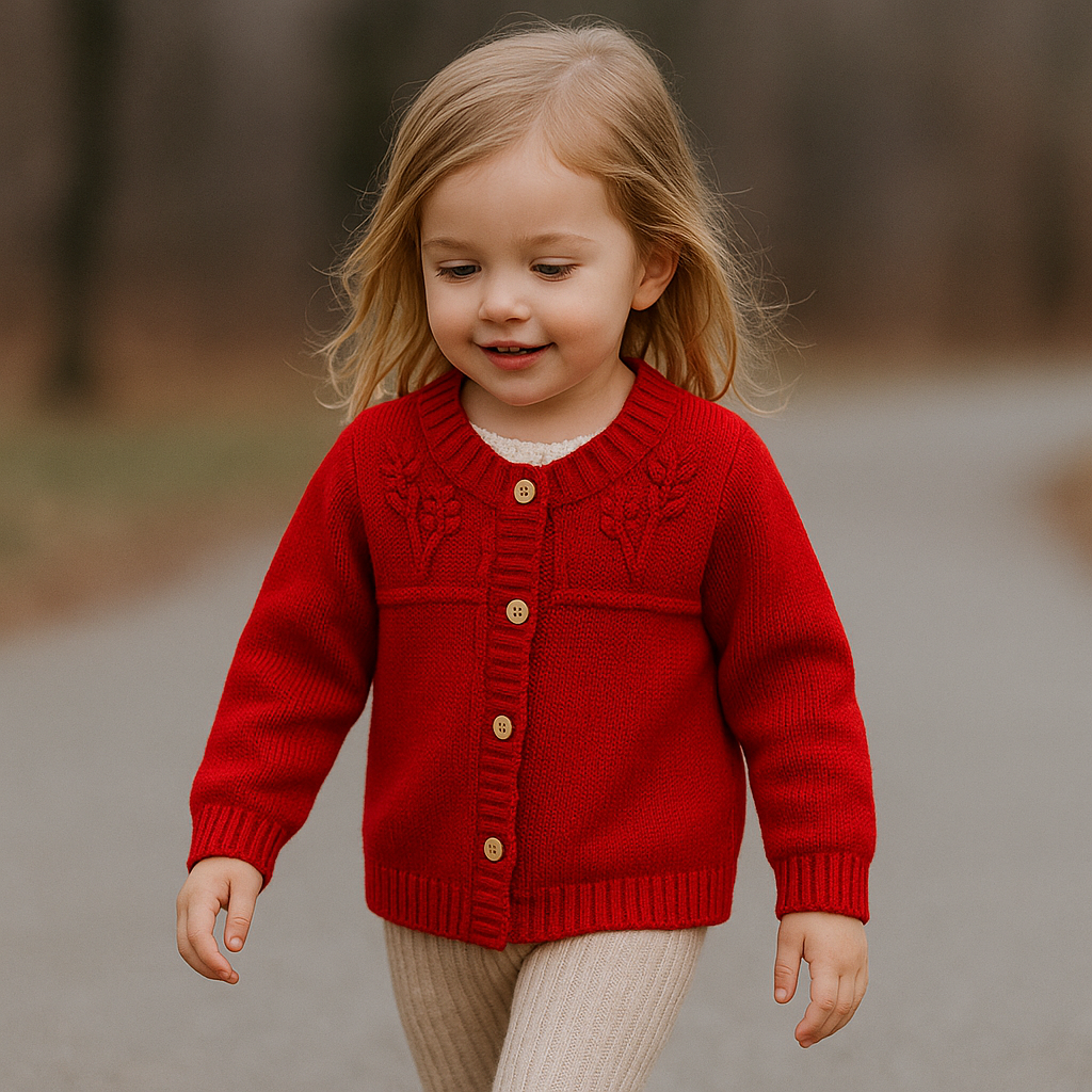 Comfortable & Stylish – Knitted Children's Cardigan Sweater