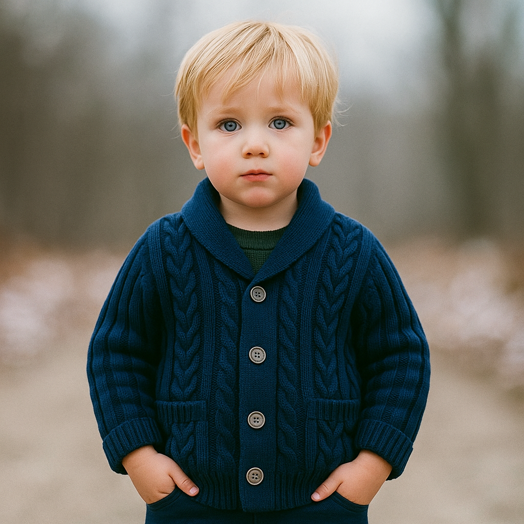 Comfortable & Stylish – Knitted Children's Cardigan Sweater
