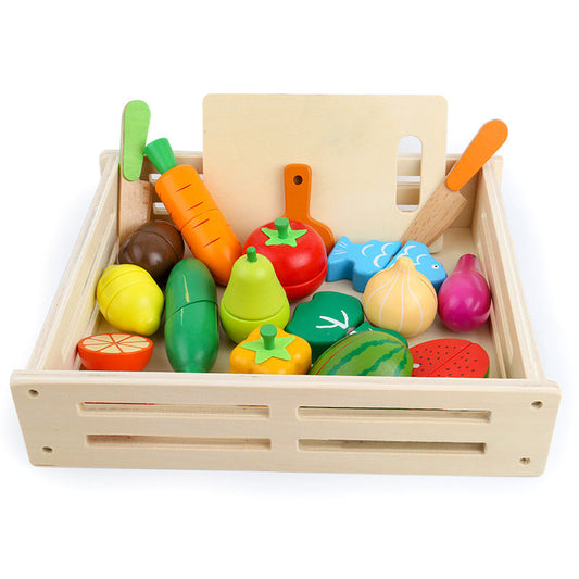 Wood fruit and vegetable box