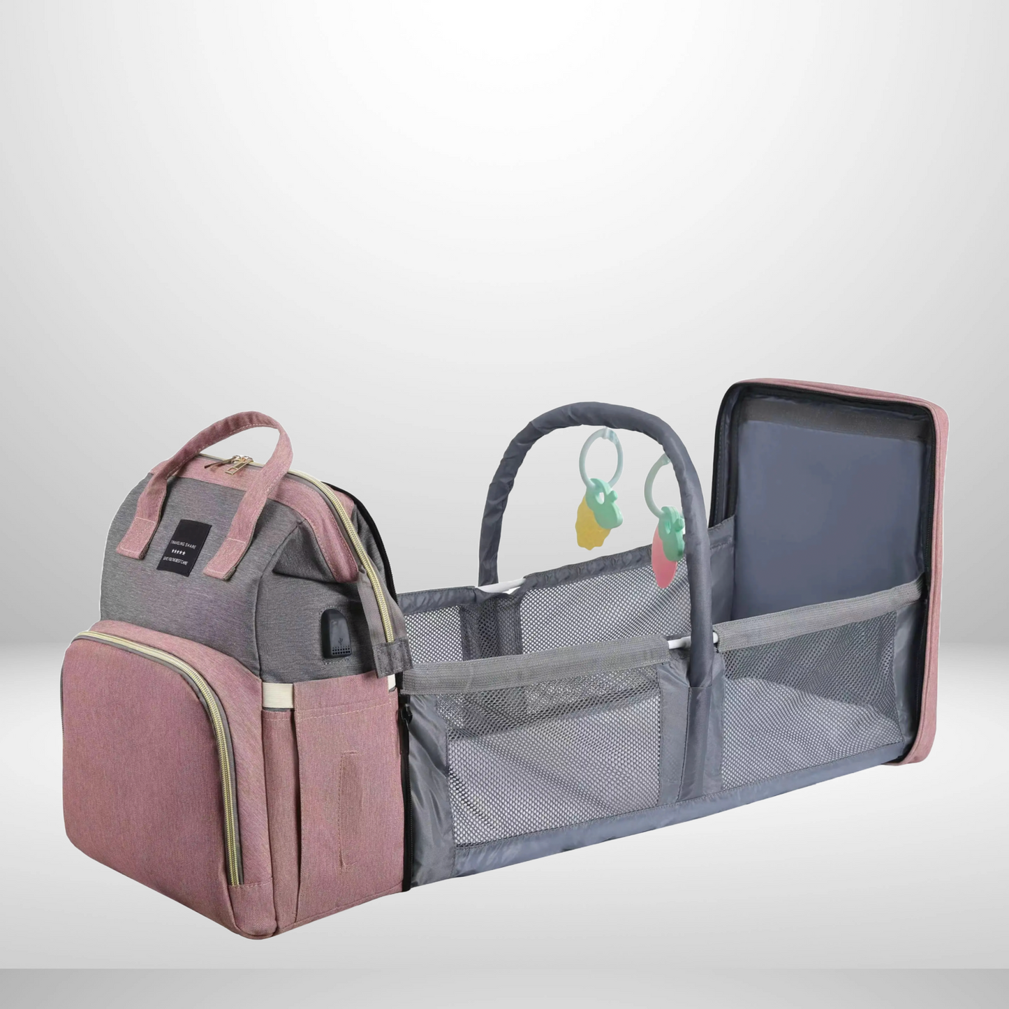 Nuvella Infant – Always Prepared – Multifunctional Diaper Bag with Bed