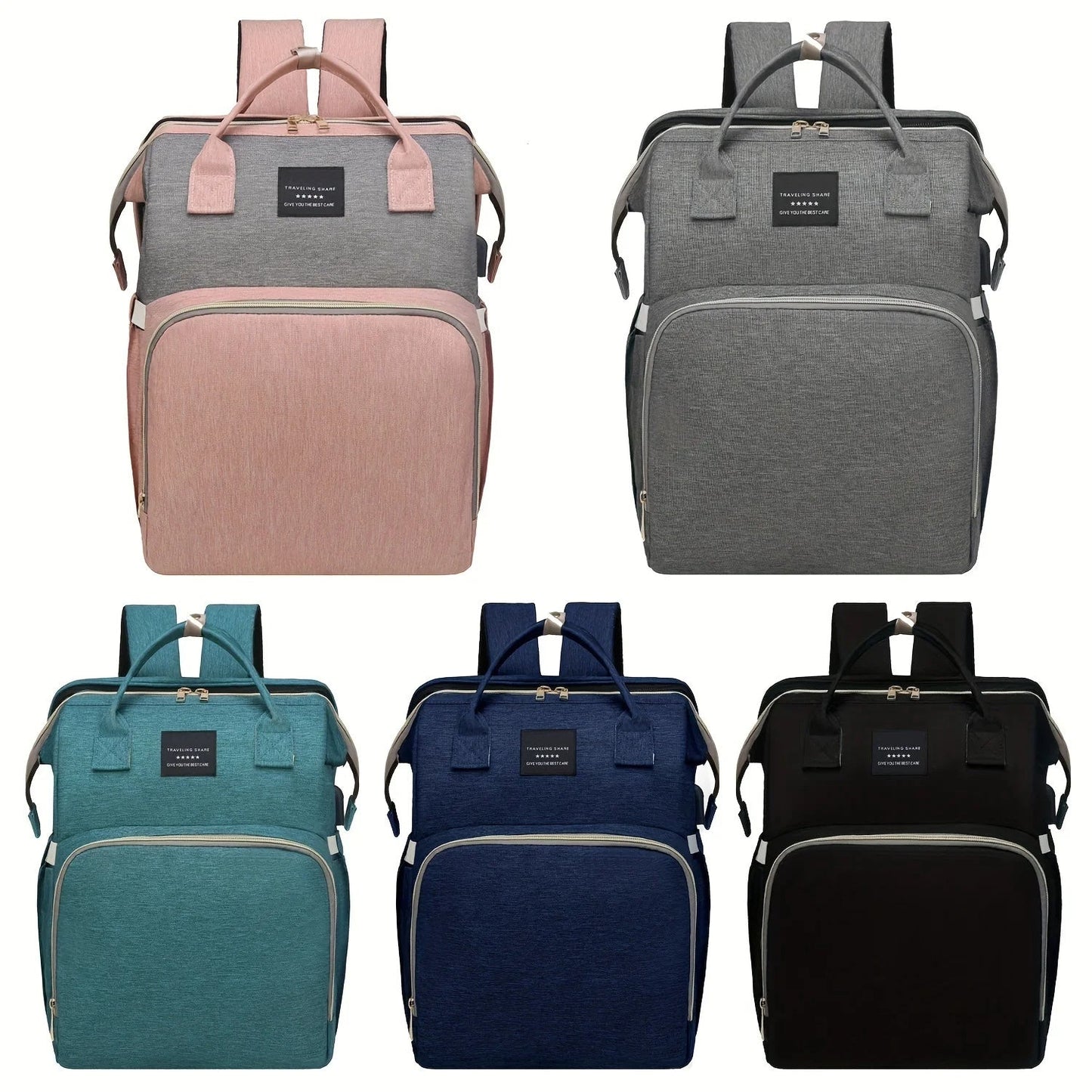 Nuvella Infant – Always Prepared – Multifunctional Diaper Bag with Bed