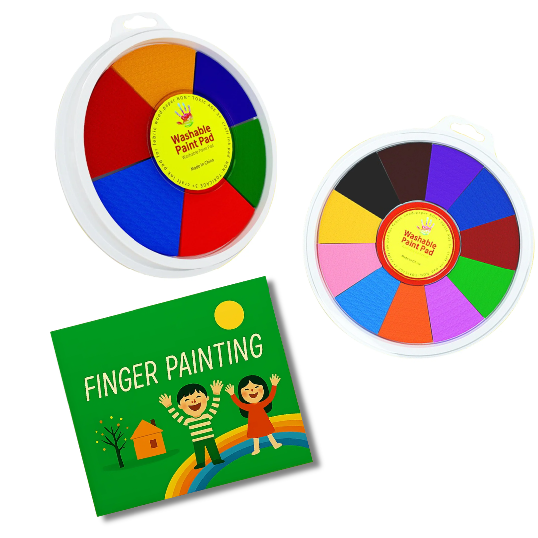 Paint with finger paints - Painting set for kids