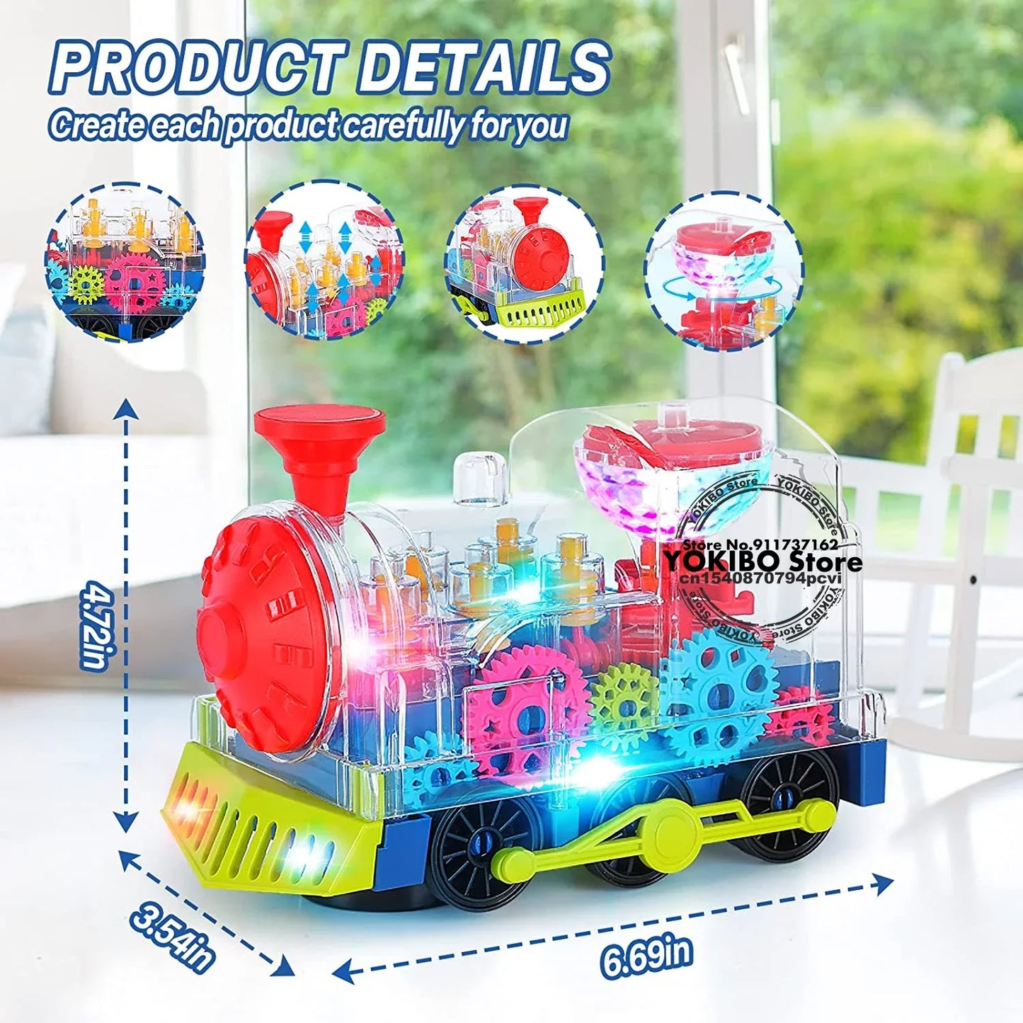 Fantastic and learning - Toy train with lights and music