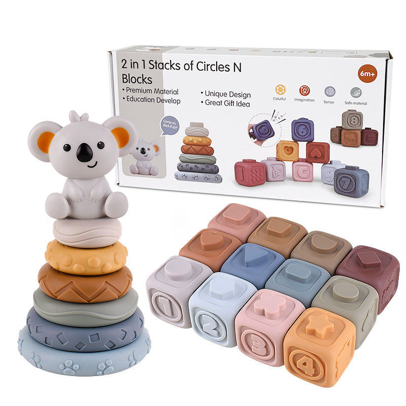 Stacking Tower - Chewing toys for babies