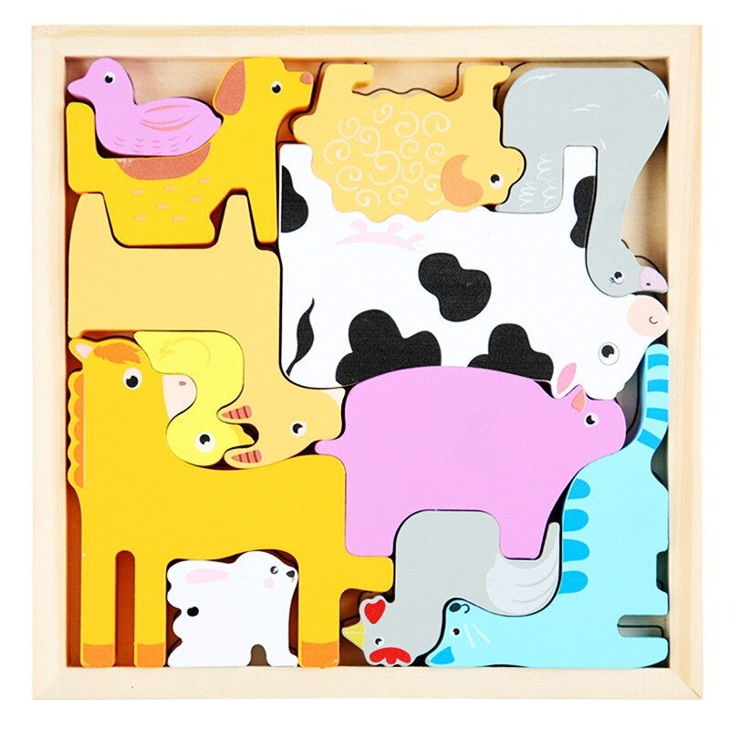 What fits the frame shapes? - Shape puzzle (2+1 FREE)