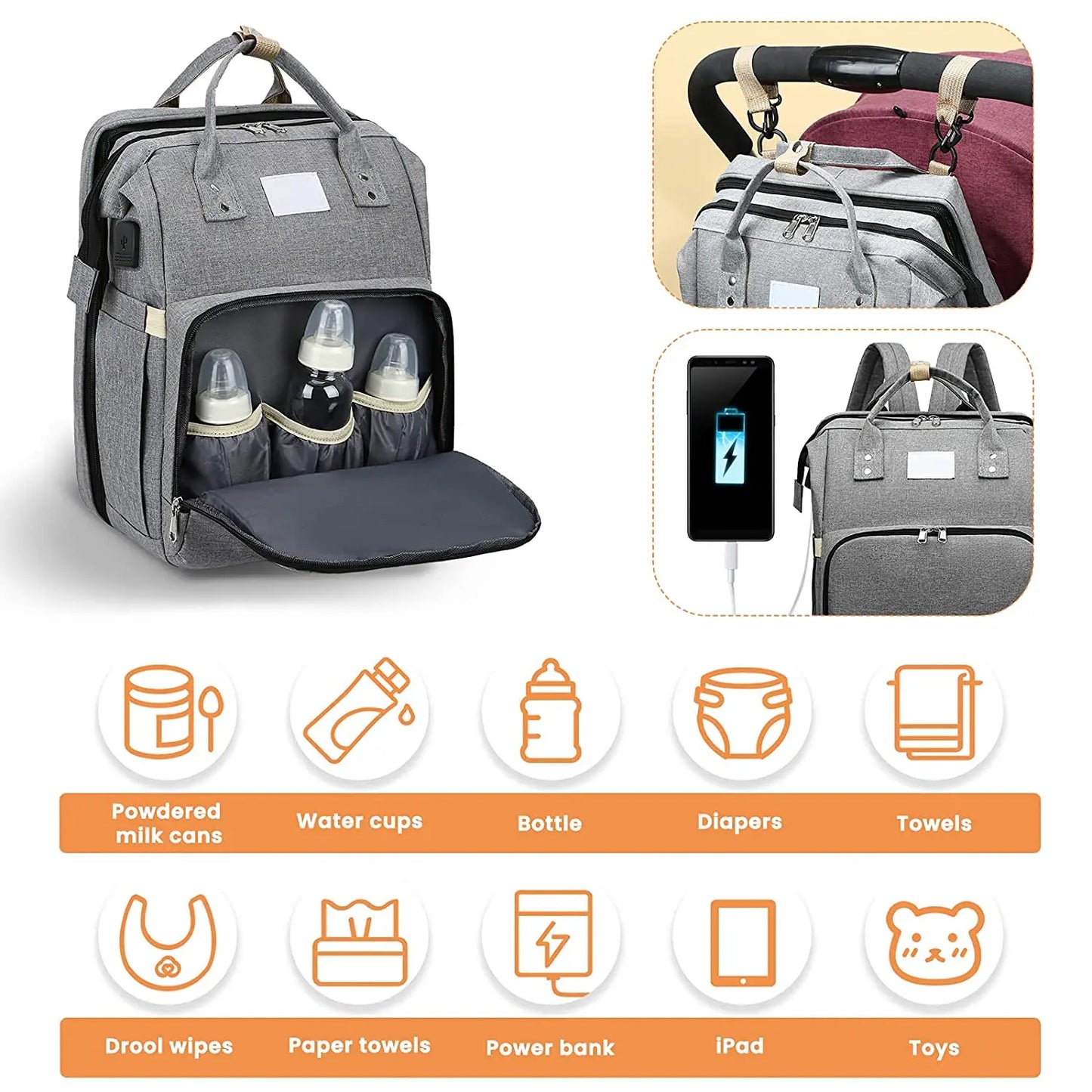 Travel Bag™ - Multifunctional diaper bag - Infant Backpack