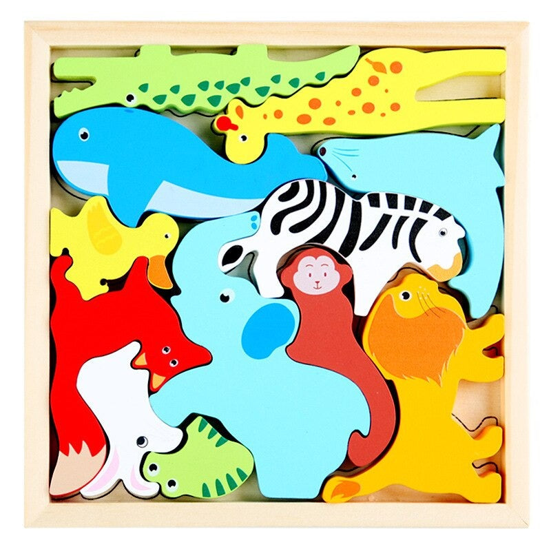 What fits the frame shapes? - Shape puzzle (2+1 FREE)
