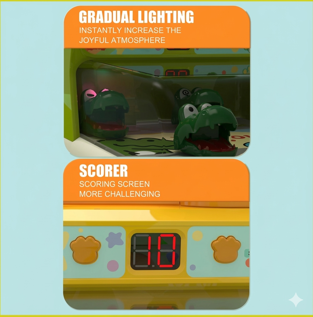 Interactive & Play – Crocodile Arcade Game