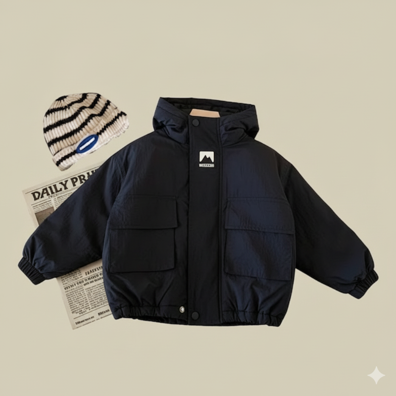 Windproof & Water-repellent – Children's Windbreaker with Hood
