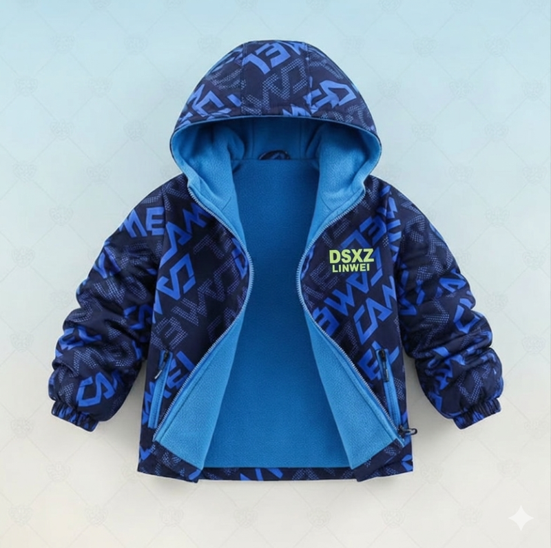Reversible Children' Jacket – Waterproof & Windproof – Lightweight Jacket