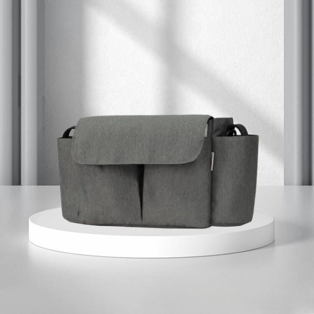 Water-repellent & Spacious – Stroller Organizer with Bottle Holders