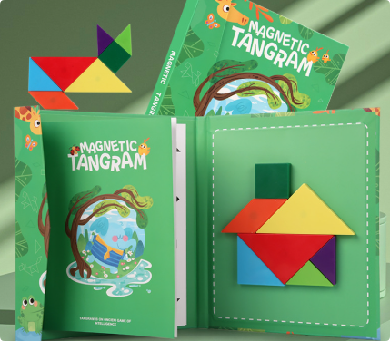 Stimulate Logical Thinking - Wood Tangram Puzzle