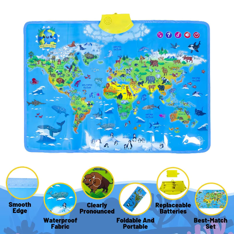 Educational & Playing – Animal World Map