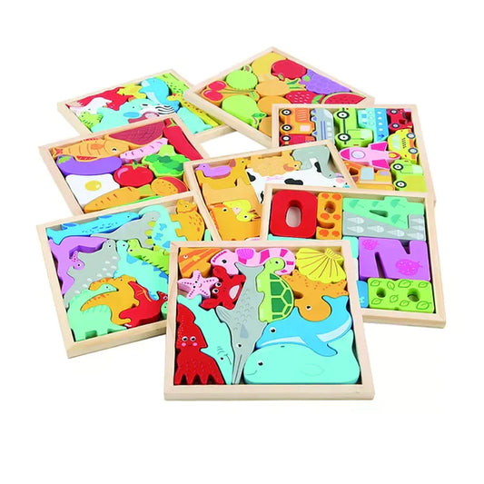 What fits the frame shapes? - Shape puzzle (2+1 FREE)