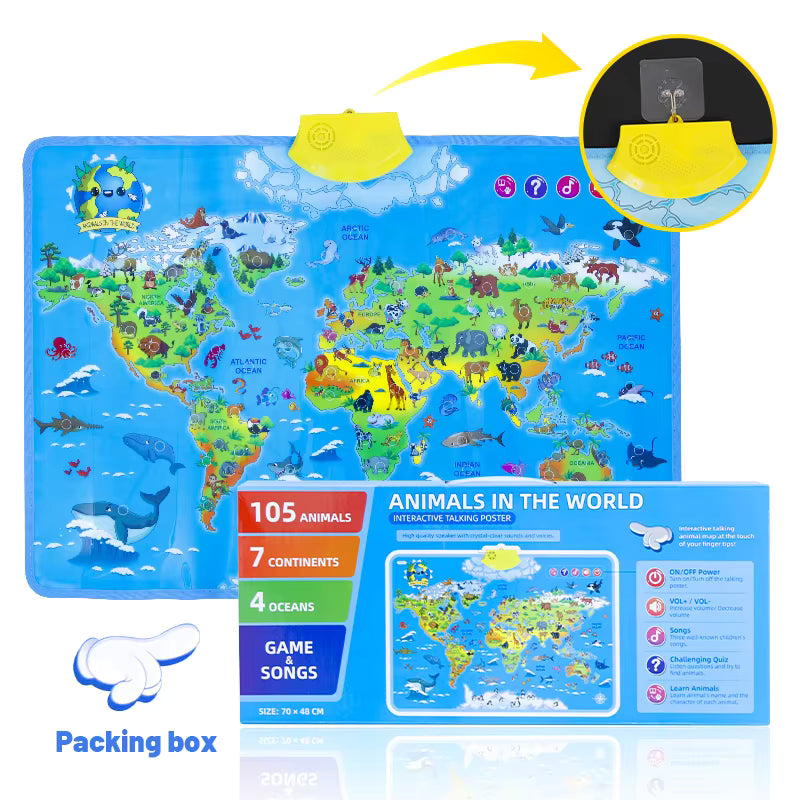 Educational & Playing – Animal World Map