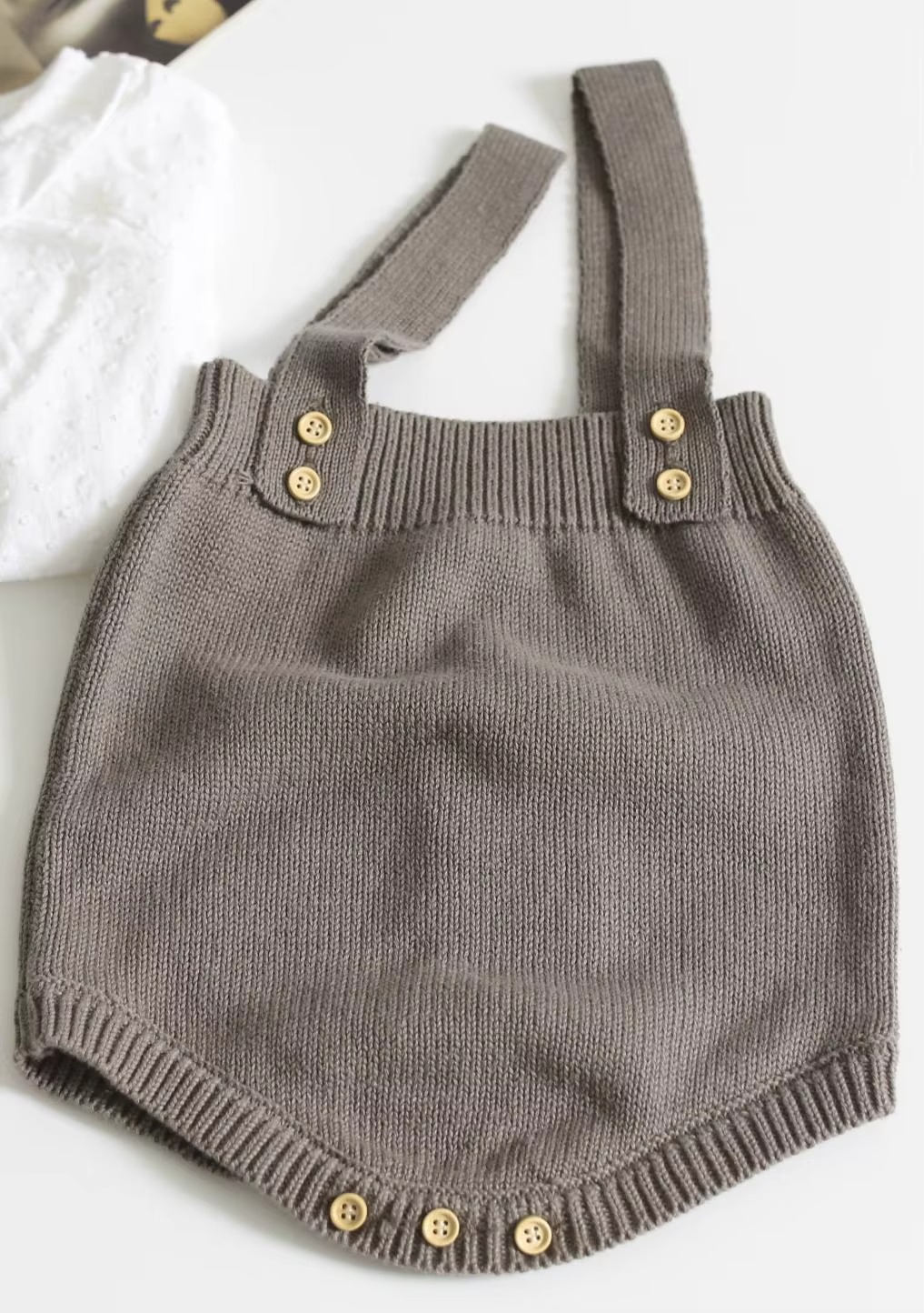 Cute Knitted Infant Romper