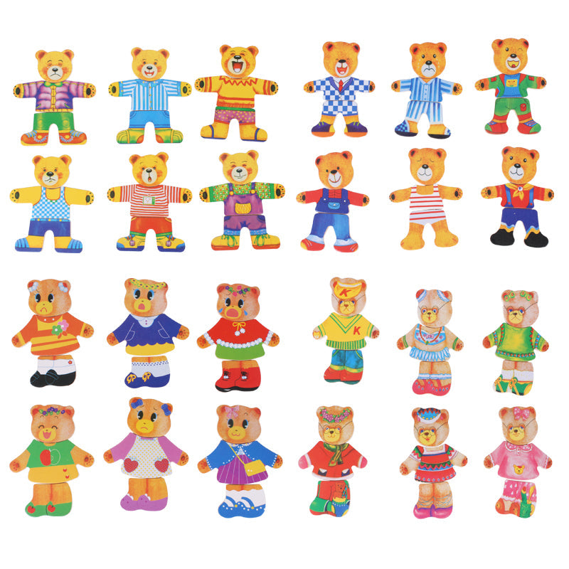 Wood jigsaw puzzle 'Boris the teddy bear'