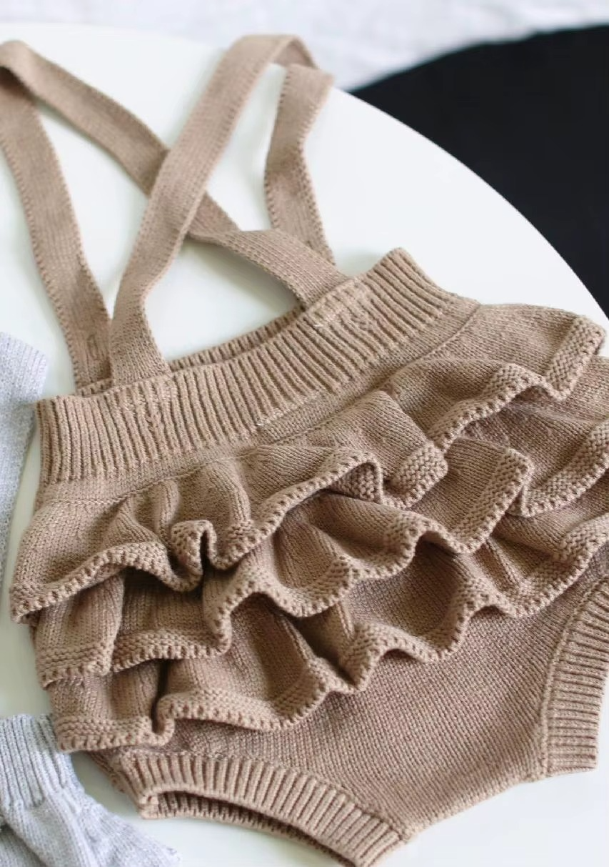 Cute Knitted Infant Romper