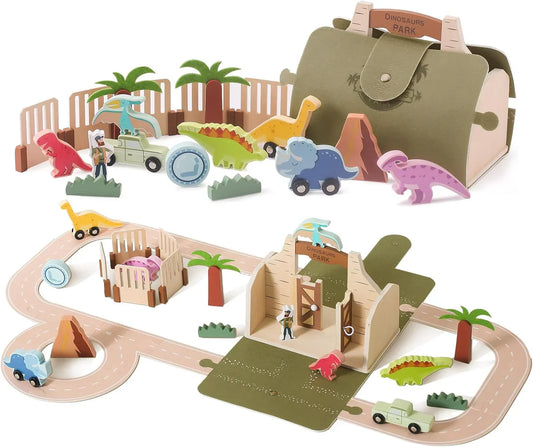 Prehistoric Play - Wooden Dino Park Set