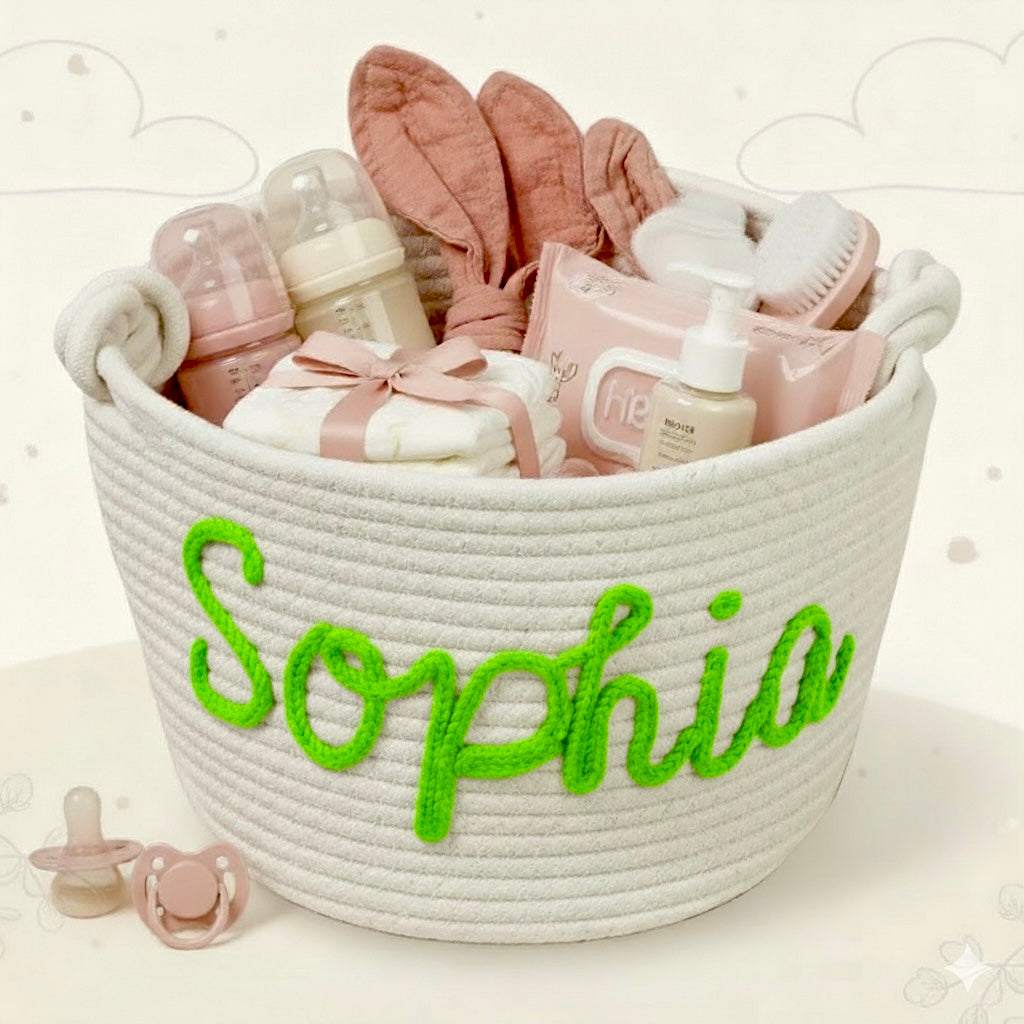 Cute & Personal – Custom Diaper Basket