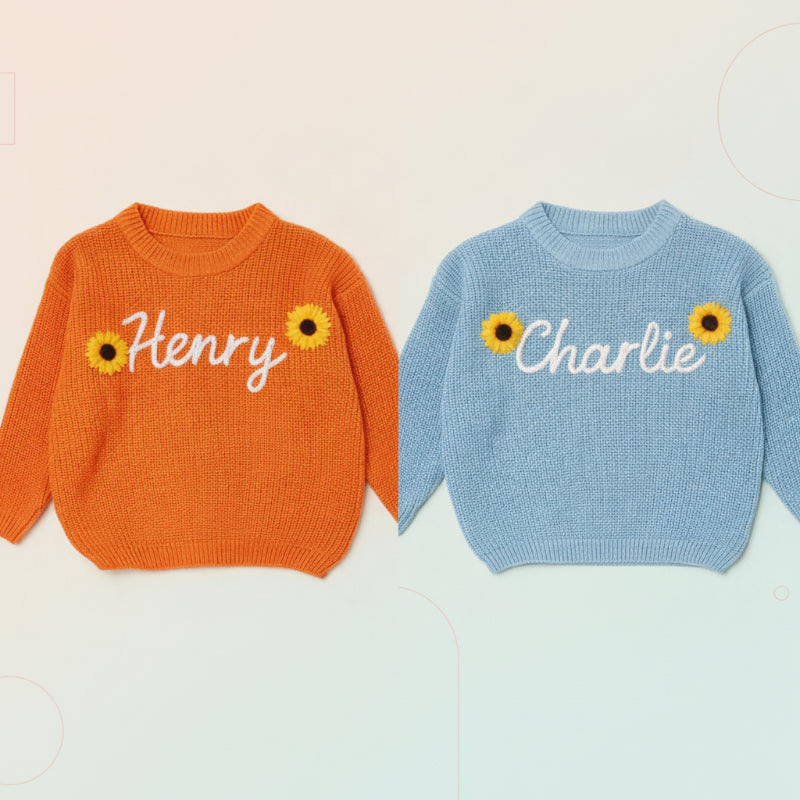 Custom Knitted Name Sweater for Children