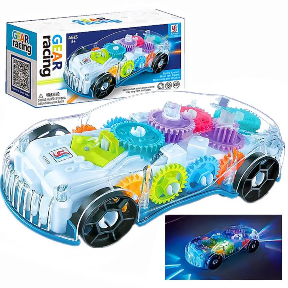 Illuminated racing car