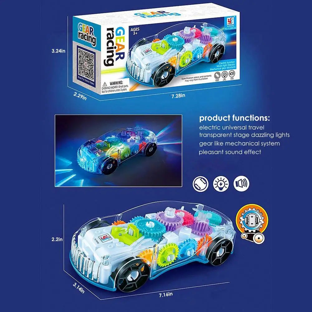Illuminated racing car