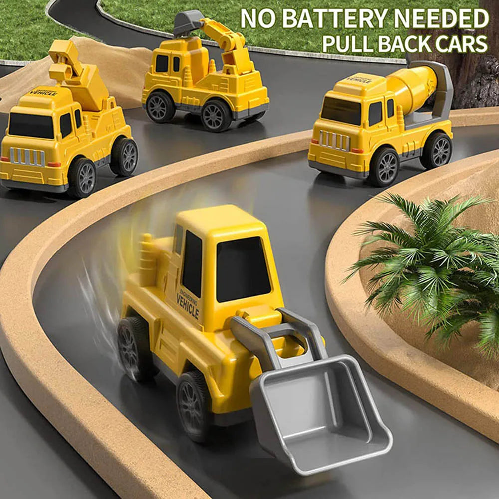 Car with lights and music - Cargo transport toy car