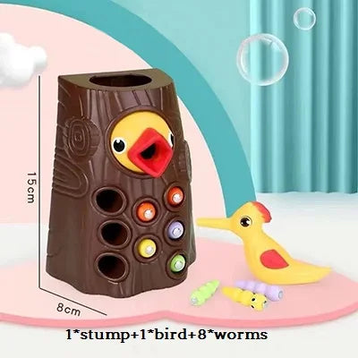 Train fine motor skills - Worms magnetic game
