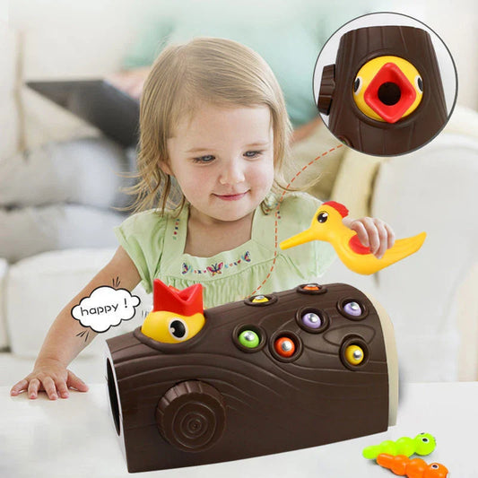 Train fine motor skills - Worms magnetic game