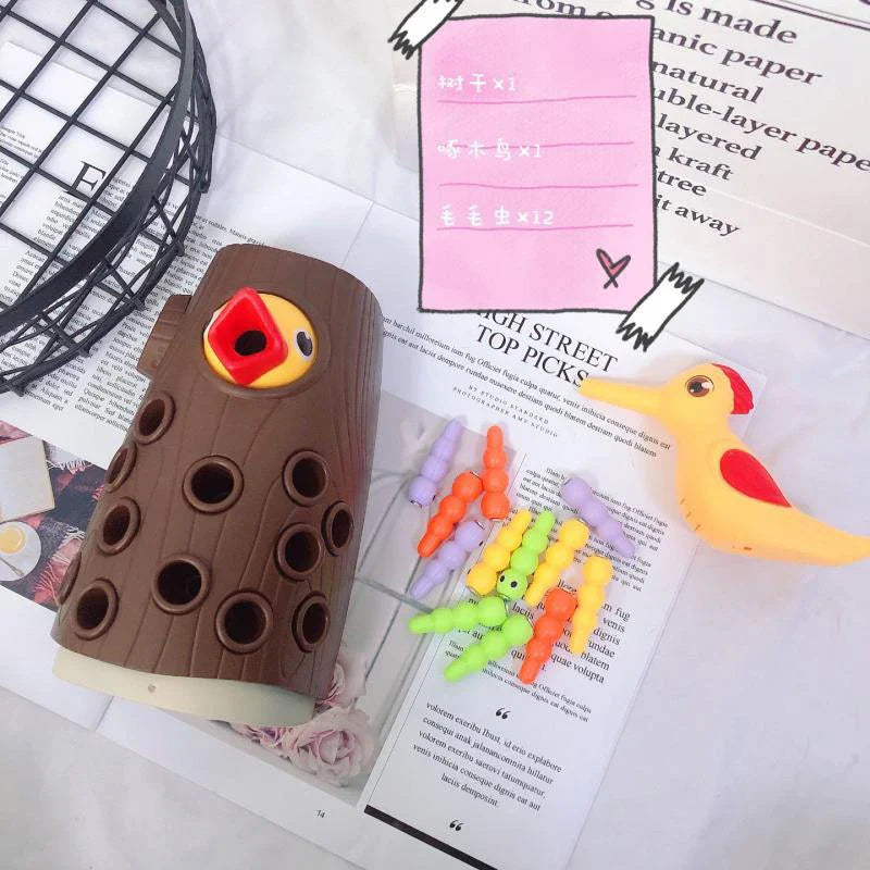Train fine motor skills - Worms magnetic game