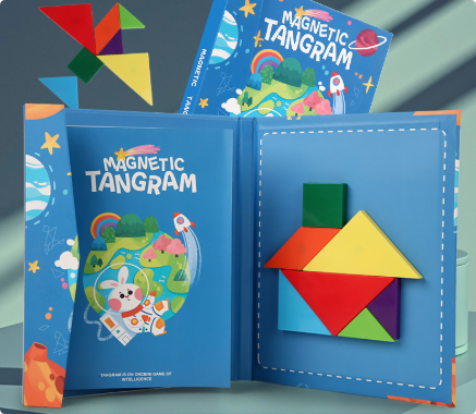 Stimulate Logical Thinking - Wood Tangram Puzzle